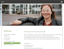 Tablet Screenshot of johannakoivuniemi.fi